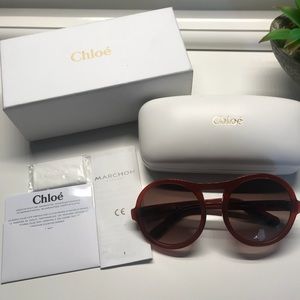 Chloe burnt Marlow sun glasses